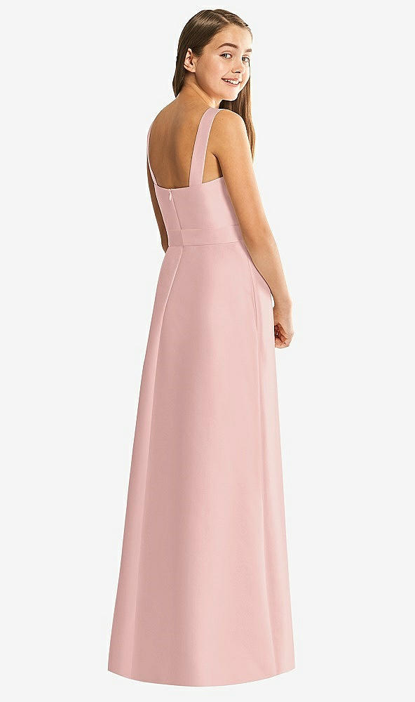 Back View - Rose - PANTONE Rose Quartz Alfred Sung Junior Bridesmaid Style JR544