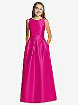 Front View Thumbnail - Think Pink Alfred Sung Junior Bridesmaid Style JR544