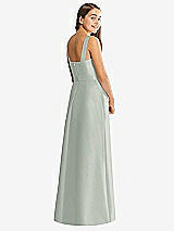 Rear View Thumbnail - Willow Green Alfred Sung Junior Bridesmaid Style JR544