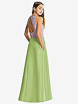 Front View Thumbnail - Mojito & Suede Rose Alfred Sung Junior Bridesmaid Style JR545