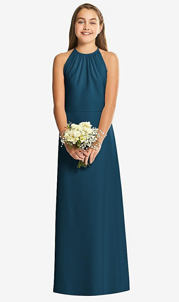 Front View - Atlantic Blue Social Junior Bridesmaid Style JR547