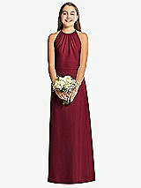 Front View Thumbnail - Burgundy Social Junior Bridesmaid Style JR547