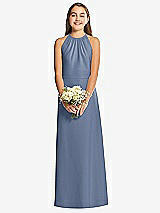 Front View Thumbnail - Larkspur Blue Social Junior Bridesmaid Style JR547