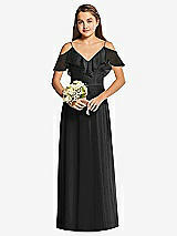 Front View Thumbnail - Black Dessy Collection Junior Bridesmaid Dress JR548