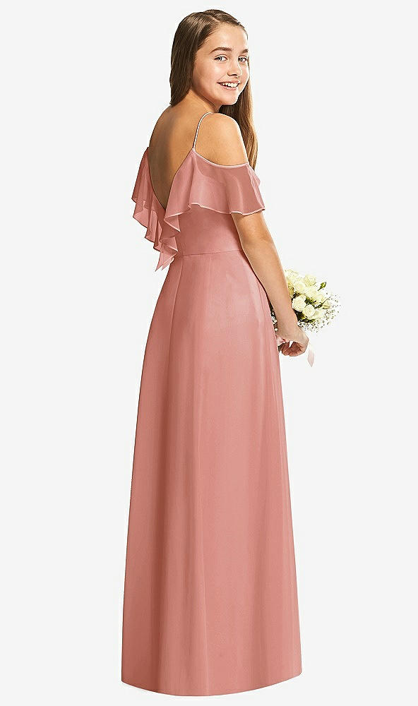 Back View - Desert Rose Dessy Collection Junior Bridesmaid Dress JR548