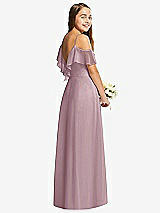 Rear View Thumbnail - Dusty Rose Dessy Collection Junior Bridesmaid Dress JR548