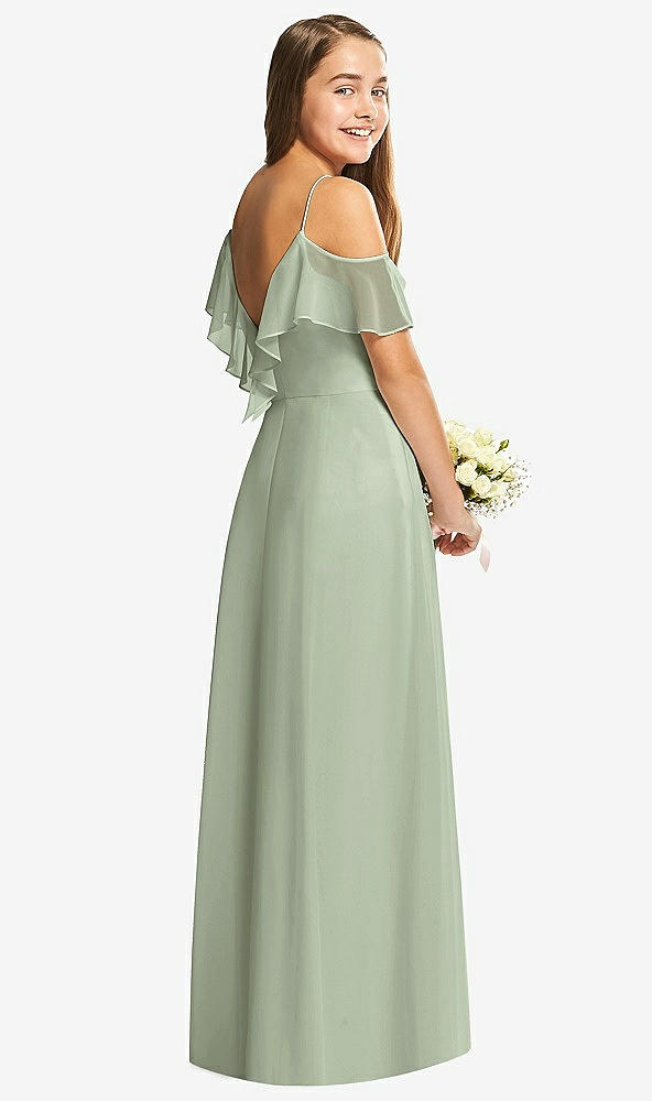 Back View - Sage Dessy Collection Junior Bridesmaid Dress JR548