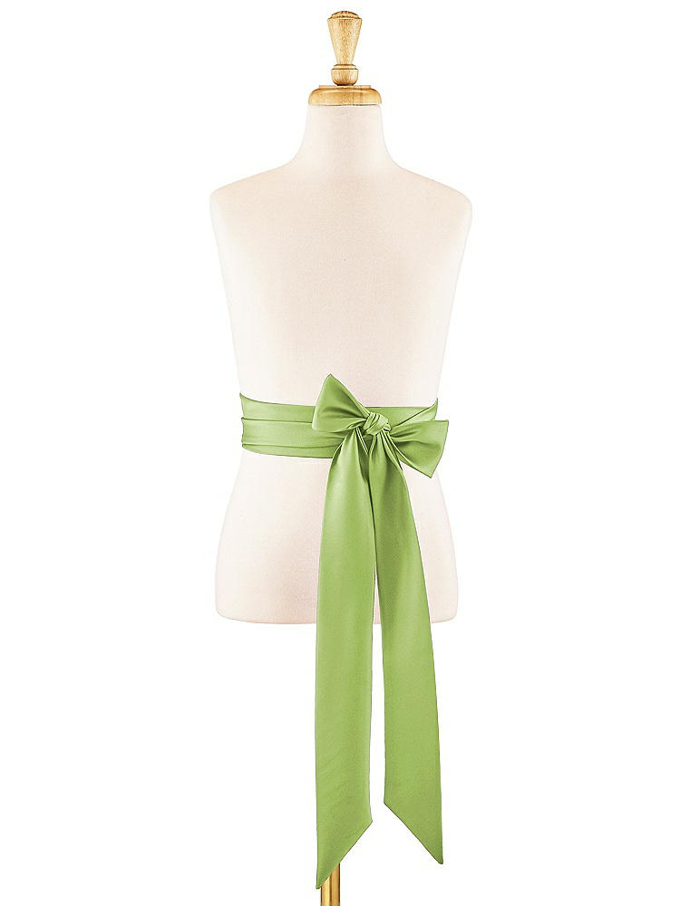 Front View - Mojito Satin Twill Flower Girl Sash