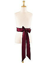 Front View Thumbnail - Cabernet Satin Twill Flower Girl Sash