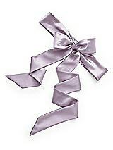 Rear View Thumbnail - Lilac Haze Satin Twill Flower Girl Sash