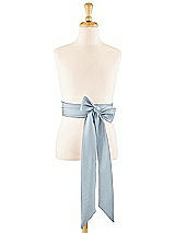 Front View Thumbnail - Mist Satin Twill Flower Girl Sash