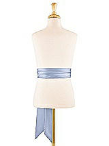 Alt View 1 Thumbnail - Sky Blue Satin Twill Flower Girl Sash