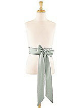 Front View Thumbnail - Willow Green Satin Twill Flower Girl Sash