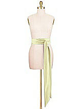 Front View Thumbnail - Butter Yellow Satin Twill Wedding Sash