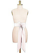 Alt View 1 Thumbnail - Ballet Pink Satin Twill Wedding Sash