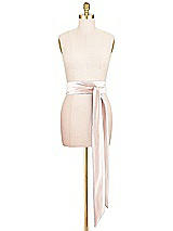 Front View Thumbnail - Blush Satin Twill Wedding Sash