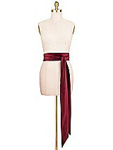 Front View Thumbnail - Burgundy Satin Twill Wedding Sash