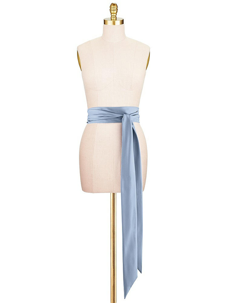 Front View - Cloudy Satin Twill Wedding Sash