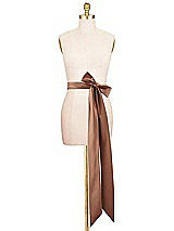 Alt View 2 Thumbnail - Cognac Satin Twill Wedding Sash