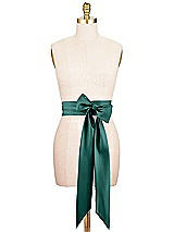 Alt View 1 Thumbnail - Evergreen Satin Twill Wedding Sash