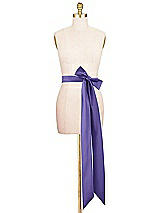 Alt View 2 Thumbnail - Grape Satin Twill Wedding Sash