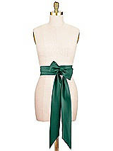 Alt View 1 Thumbnail - Hunter Green Satin Twill Wedding Sash