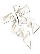 Rear View Thumbnail - Ivory Satin Twill Wedding Sash