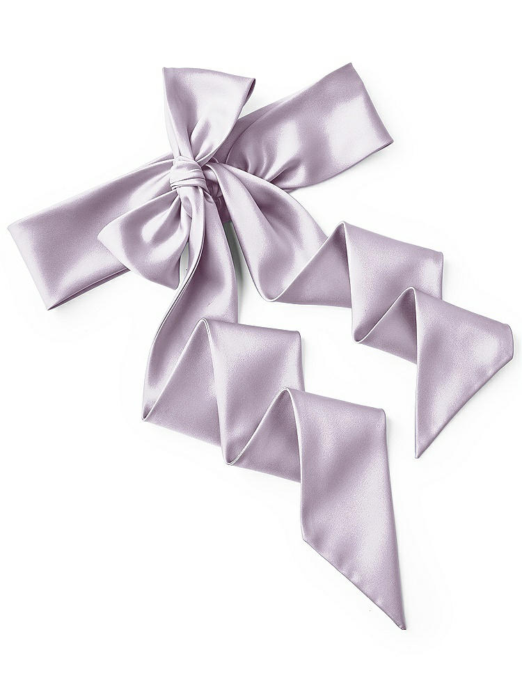 Back View - Lilac Haze Satin Twill Wedding Sash