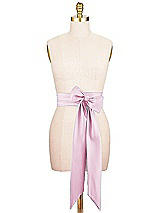 Alt View 1 Thumbnail - Powder Pink Satin Twill Wedding Sash