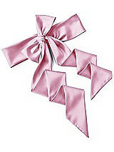 Rear View Thumbnail - Powder Pink Satin Twill Wedding Sash