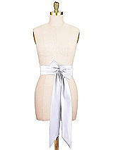 Alt View 1 Thumbnail - Silver Dove Satin Twill Wedding Sash