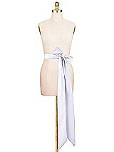 Alt View 2 Thumbnail - Silver Dove Satin Twill Wedding Sash