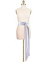 Front View Thumbnail - Silver Dove Satin Twill Wedding Sash