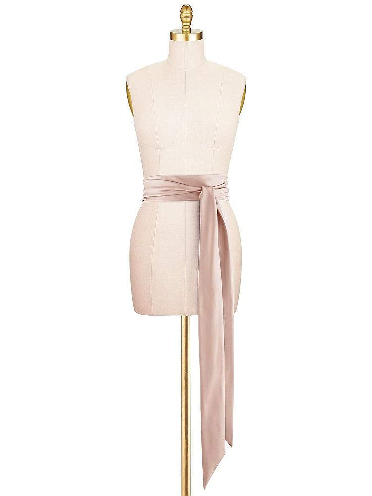 Front View - Toasted Sugar Satin Twill Wedding Sash