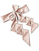 Rear View Thumbnail - Toasted Sugar Satin Twill Wedding Sash