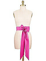 Alt View 1 Thumbnail - Think Pink Satin Twill Wedding Sash