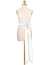 Alt View 2 Thumbnail - White Satin Twill Wedding Sash