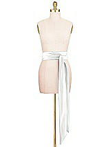 Front View Thumbnail - White Satin Twill Wedding Sash