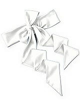 Rear View Thumbnail - White Satin Twill Wedding Sash