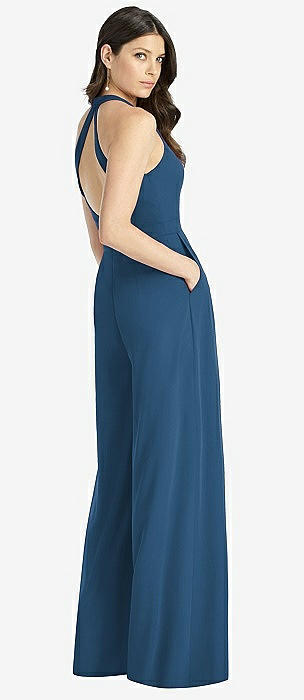 Dusk Blue Jumpsuit Bridesmaid Dresses