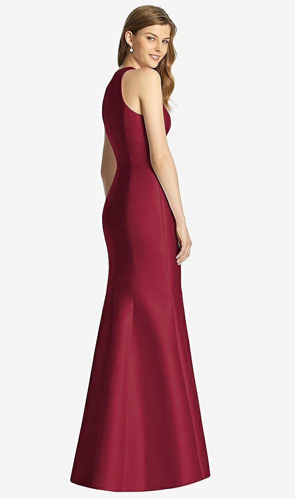 Back View - Burgundy Bella Bridesmaid Dress BB121