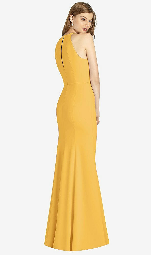 Back View - NYC Yellow Bella Bridesmaid Dress BB122