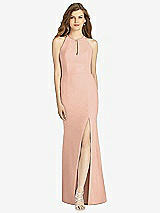 Front View Thumbnail - Pale Peach Bella Bridesmaid Dress BB122