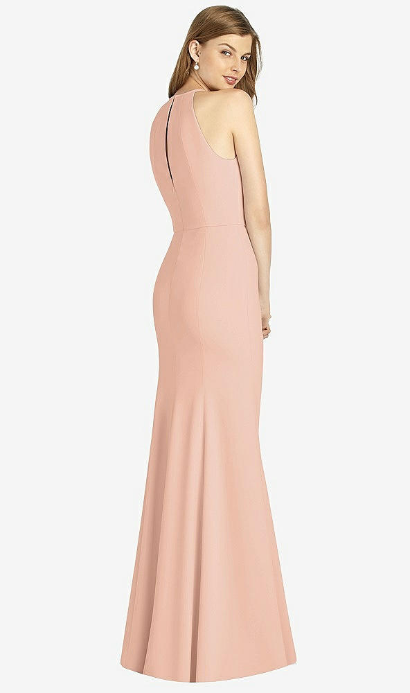 Back View - Pale Peach Bella Bridesmaid Dress BB122