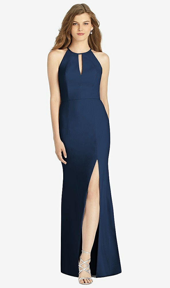 Front View - Midnight Navy Bella Bridesmaid Dress BB122