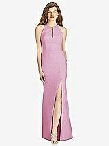 Front View Thumbnail - Powder Pink Bella Bridesmaid Dress BB122