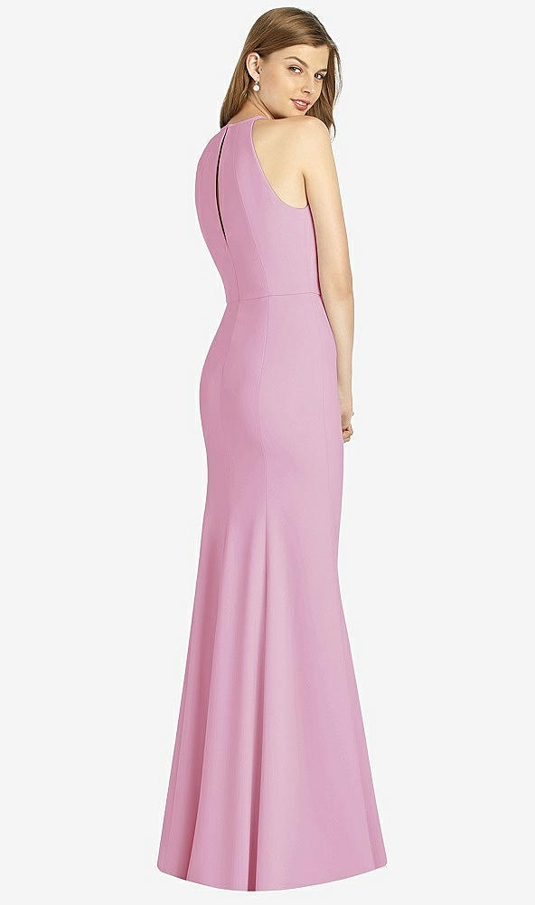 Back View - Powder Pink Bella Bridesmaid Dress BB122