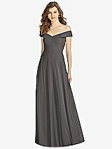 Front View Thumbnail - Caviar Gray Bella Bridesmaid Dress BB123