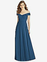 Front View Thumbnail - Dusk Blue Bella Bridesmaid Dress BB123