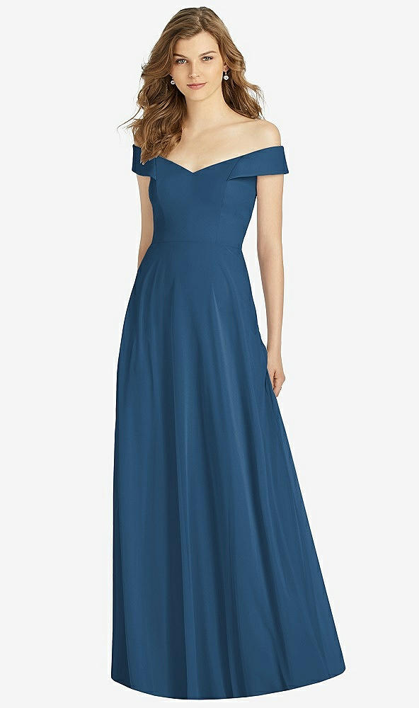 Front View - Dusk Blue Bella Bridesmaid Dress BB123